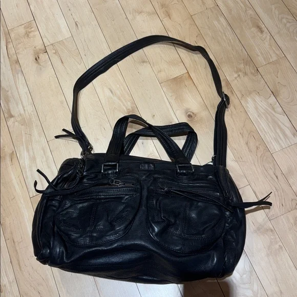 Black Zadig & Voltaire Multi Pocket Shoulder Bag - Picture 3 of 5